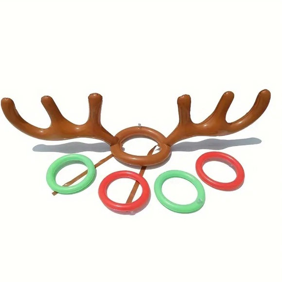Inflatable Reindeer Antler Ring Toss Game Set - Picture 7 of 9